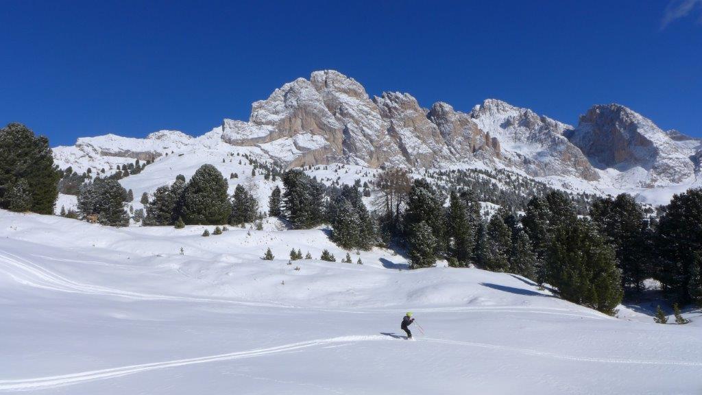 Val Gardena Italy view mountains snow winter sports